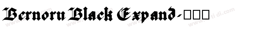 Bernoru Black Expand字体转换 Bernoru Black Expand字体转换